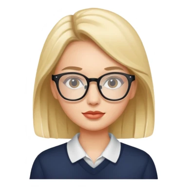 model wearing glasses sticker