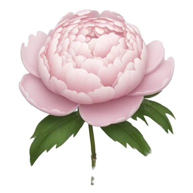 Pale pink peony bouquet sticker