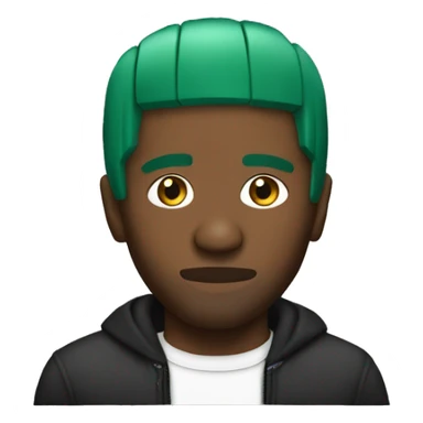 Frank Ocean with green hair sticker