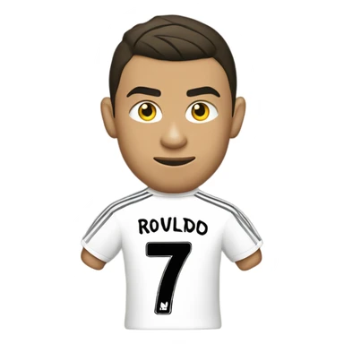 Cristiano Ronaldo at Manchester united with number seven shirt 2008 sticker