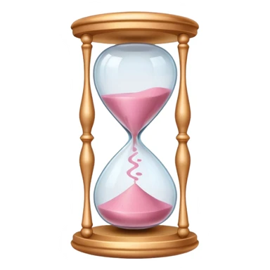 pink hourglass sticker