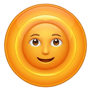 sun in 2d  a glowing circle sticker