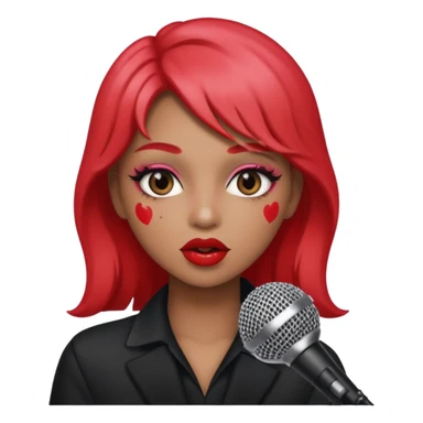 strawberry be hand the mic  sticker