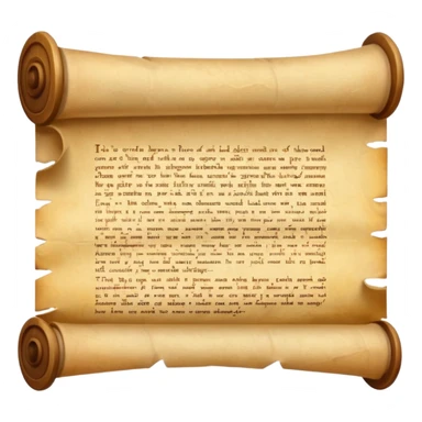 old parchment scroll sticker