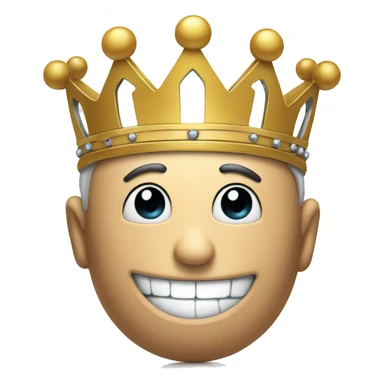smiling Puzzle piece crown sticker