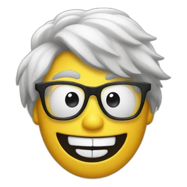 disguise faced with laugh emoji sticker