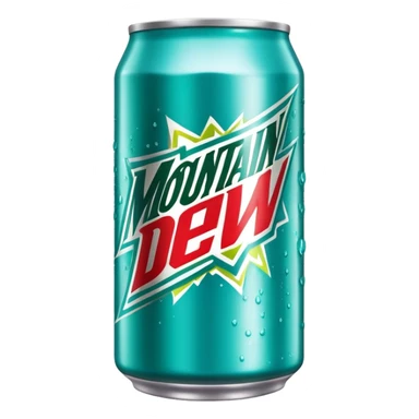 mountain dew baja blast can sticker