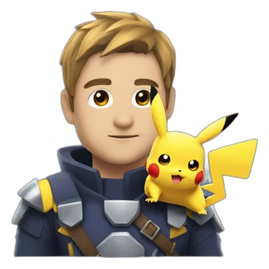 Mini pekka con pikachu sticker