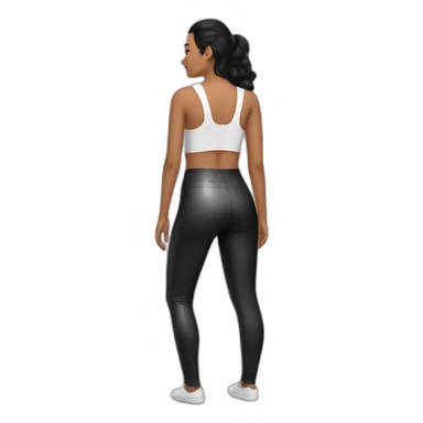 Latex leggings sticker