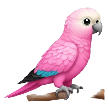 Pink parakeet  sticker