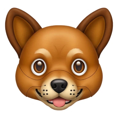 Leather dog’s muzzle sticker