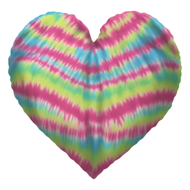 Tie dye heart sticker