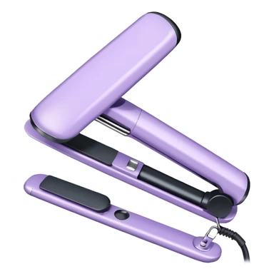 open pastel lilac hair straightener sticker