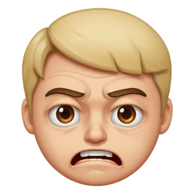 disgusted/cringing face sticker