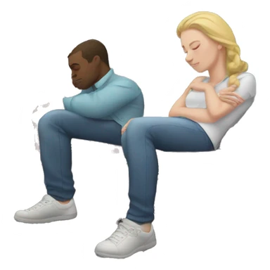 A white girl fell asleep on the bus sticker