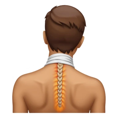 pain emerging from the back neck sticker