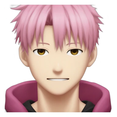 itadori yuji from jujutsu kaisen pink sticker