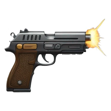 pistol with lazer scope sticker