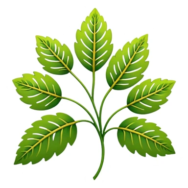 dull green leaves & dull colorful flowers filigree design, leaf shapes, flower shapes, nature shapes, toxic nature, toxic plants sticker