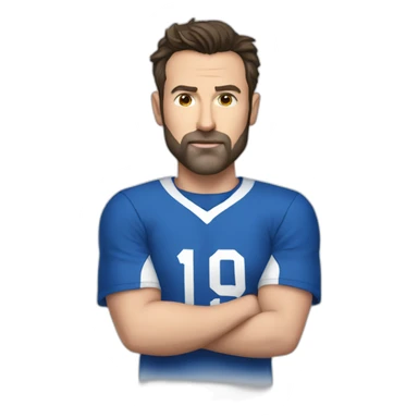 Ben affleck wearing alhilal shirt sticker