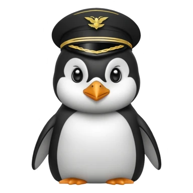 Military penguin sticker