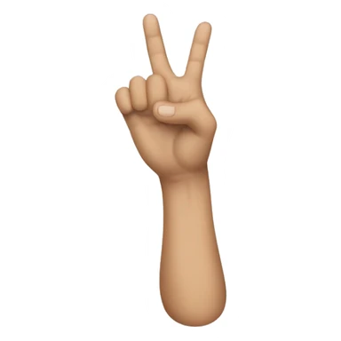 Hand doing an L sticker