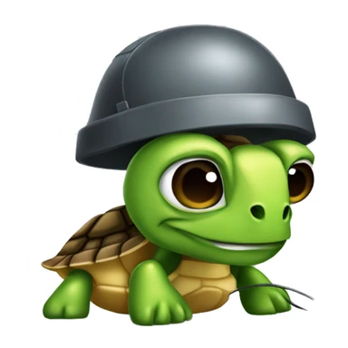 Tortuga con una computadora  sticker