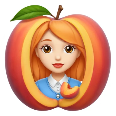 Lovely peaches the internet influencer sticker