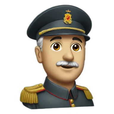 Francisco franco con una pala sticker