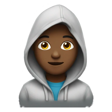 boy with hoodie sticker