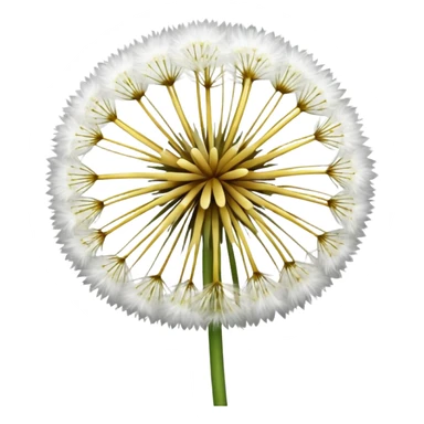 Dandelion flower emoji in white colour looks aesthetic edit better  sticker