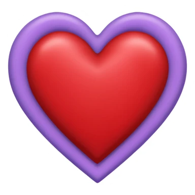 heart with a velvet lavender border sticker