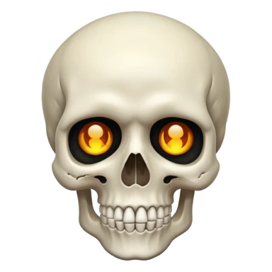 Nervous skull sticker