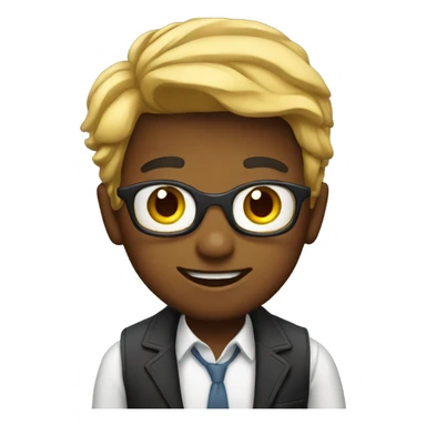 Kid television host sticker