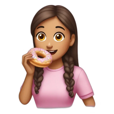 ariana grandee eating a donut sticker