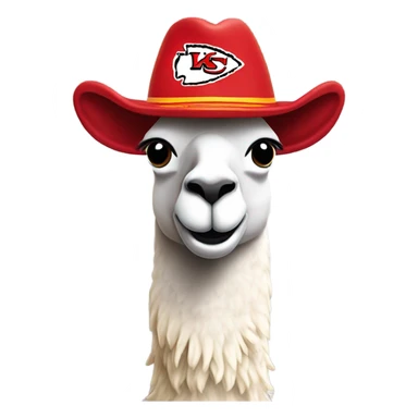 Kansas City chiefs llama  sticker