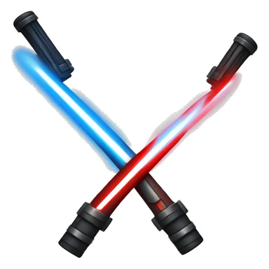 2 Lightsabers red and blue sticker