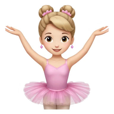 ballet bun princes straight pose sticker