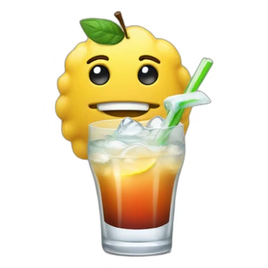 Ademo with coktail sticker