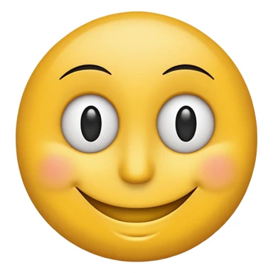 creative smiley face using letters 'oji': 'o' as left eye, 'j' as nose, sideways 'i' as winking right eye, cheerful expression sticker