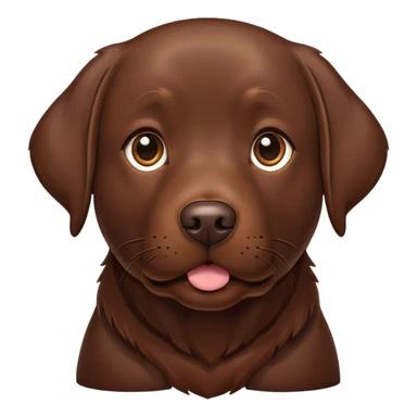 Chocolate lab sticker