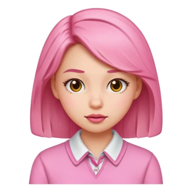 Baddie preppy aesthetic cute sassy emoji sticker