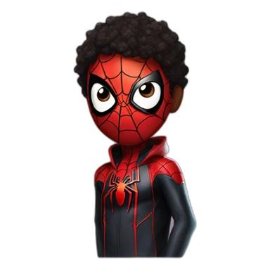 spiderman miles morales sticker