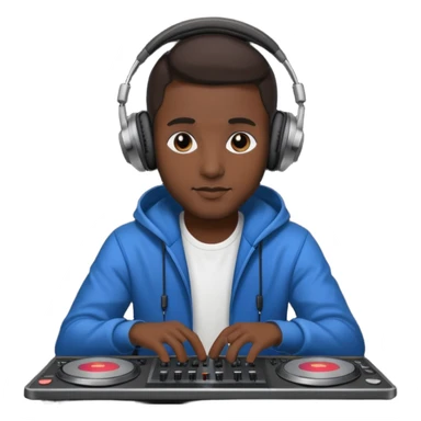 dj with setup sticker