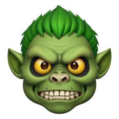 skull face troll emojie sticker