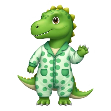 Dinosaur wearing pijama sticker