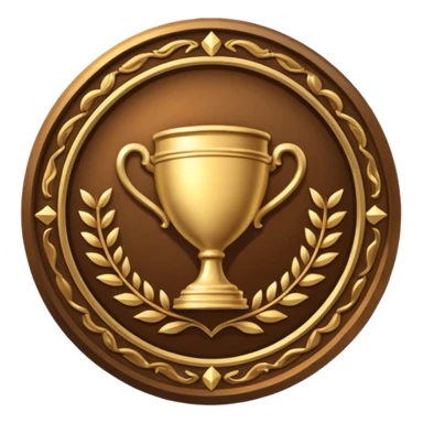 Create a gold emblem that says "Bronze Early Supporter" sticker