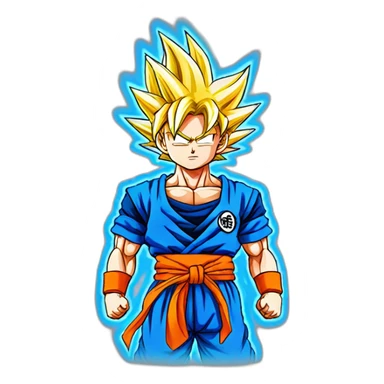 Goku super sayan blue sticker