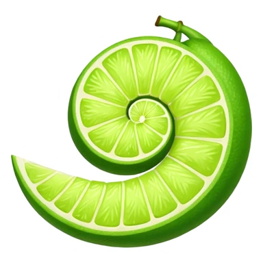lime spiral sticker