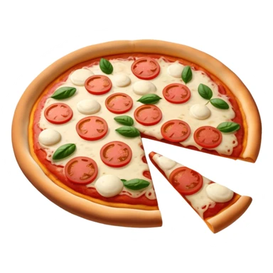 pizza margarita com calabresa e carne muito suculenta escorrendo sticker